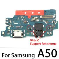 A50 Original avec IC - 10Pcs, Pour Samsung  USB Port de Charge Dock Connecteur Carte De Recharge