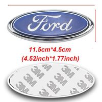 Décoration intérieure,Badge autocollant emblème avant et arrière, 1 pièce, accessoires pour Ford Fiesta Focus 2 3 1 - Bleu[B10088]