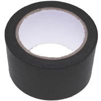 CableMarkt - Bande adhésive en tissu imperméable noir de 50 mm x 10 m.