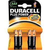 Duracell Plus Power 4 Piles AAA LR03 ALCALINE 1.5V