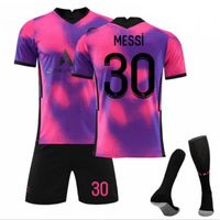 2021 Paris T-Shirt de l'équipe de Paris-Messi -30, violet Maillot de Formation Messi, équipe pour avec des Chaussettes Et des Shorts
