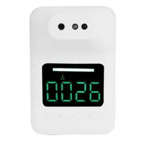 Light-Fdit thermomètre sans contact Thermomètre automatique mural à affichage numérique avec alarme vocale Mesure de température