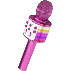 Rose ION Audio Karaoke Party Pink   Lecteur Karaoké Portable avec Effets Lumineux et Micro Rose Inclus 