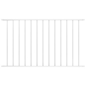 CLÔTURE - GRILLAGE ZHG- MODE&CHIC Panneau de clôture Acier enduit de poudre 1,7x1,25 m Blanc ,Moderne-Design