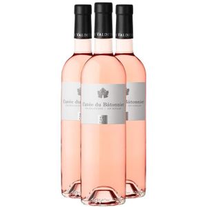 VIN ROSE Alpilles Cuvée des Batonniers Rosé 2021 - Lot de 3x75cl - Domaine de Valdition - Vin IGP Rosé de Provence - Alpes - Côtes d'Azur