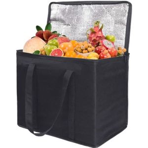 SAC ISOTHERME 30L Sac Isotherme Repas Sac Repas Isotherme Pour Pique-nique, Livraison Repas, Courses, Travail, Noir Glaciere Souple Isotherme