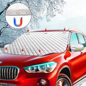 Le Gel Well-Matched Le Soleil la poussi/ère la Glace niyin204 Housse de Pare-Brise arri/ère de Voiture Aimant de Couverture de Pare-Brise Housse de Protection dhiver Pliable pour Le rayonnement UV