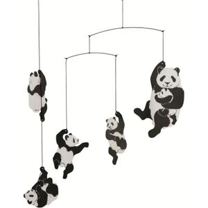 MOBILE Mobile Panda - FLENSTED MOBILES - Six pandas - Design épuré - Stimule la vue des bébés