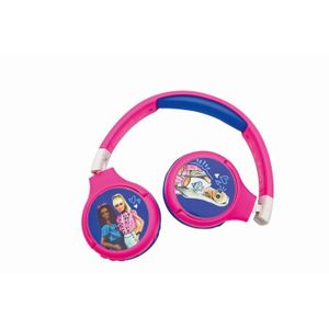 CASQUE AUDIO ENFANT Casque audio Barbie 2 en 1 Bluetooth et Filaire po