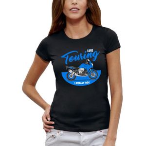 T-SHIRT T-shirt LOVE TOURING - Motard - Moto trail - PIXEL EVOLUTION - Femme
