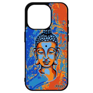 COQUE - BUMPER Coque iPhone 15 pro silicone bouddha jolie portrai