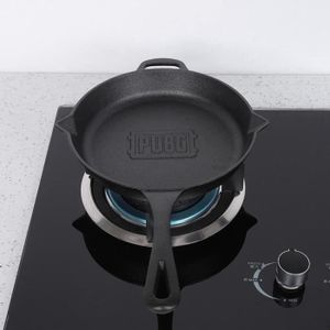 CUISINIÈRE - PIANO Poêle à frire en fonte noire pour cuisinière à gaz