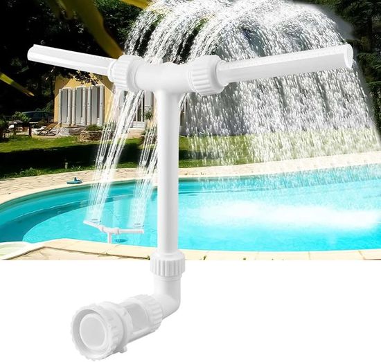 Fontaine De Piscine En Acier Inoxydable 304 - Cascade Rectangulaire 19x10x5 Cm, Finition Miroir - Pour Piscine, Spa, Bassin, Jardin D'eau