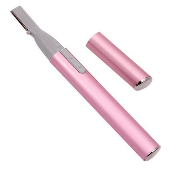 Rasoir portable électrique pour femme utilisé pour sourcils visage aisselles jambes(rose)