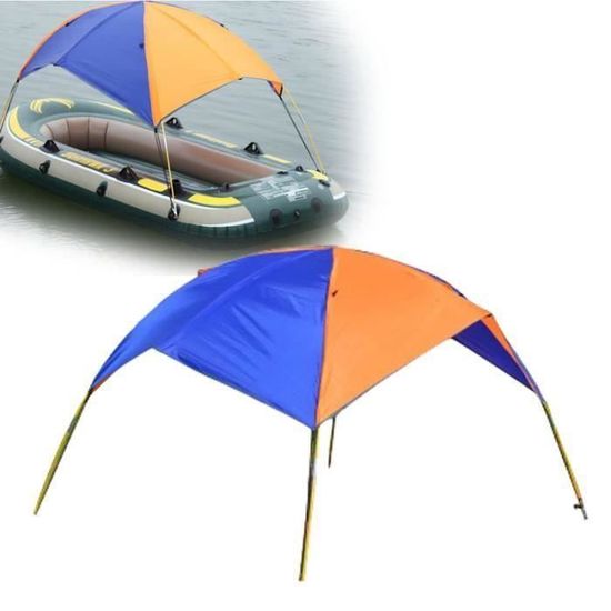 Tente,Auvent de bateau gonflable en caoutchouc pour 2 à 4 personnes,auvent  de pêche,Hovercraft,pare-soleil pliant - Type 2 People - Cdiscount Sport