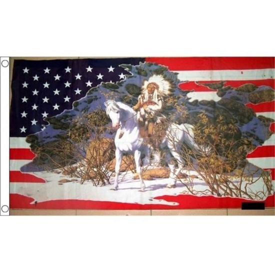 Drapeau USA nylon 150x90 americain flag états unis - Cdiscount Maison