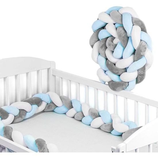 Tour de lit tresse bébé sales 9