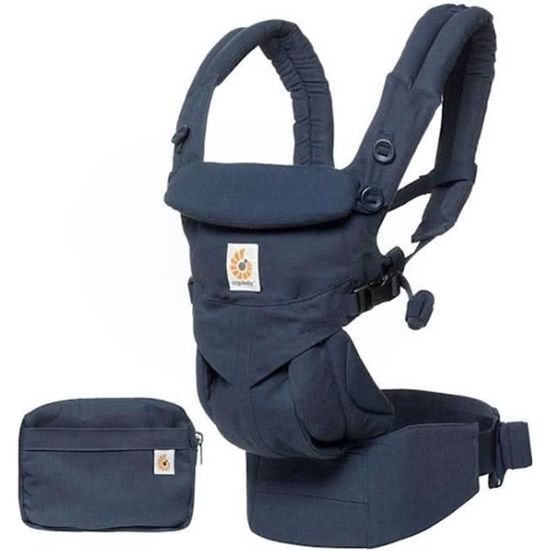 Porte-bébé ergonomique ERGOBABY Omni 360 - Midnight Blue - 4 positions d'appui et soutien lombaire
