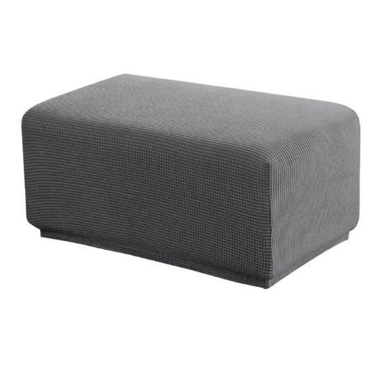 AQIGR Jacquard Housse De Protection Pour Repose-Pieds, Carré Elastique Housse De Pouf Housse De Tabouret Bas élastique Lavable Machine Housse De Repose-Pieds ​pour Salon