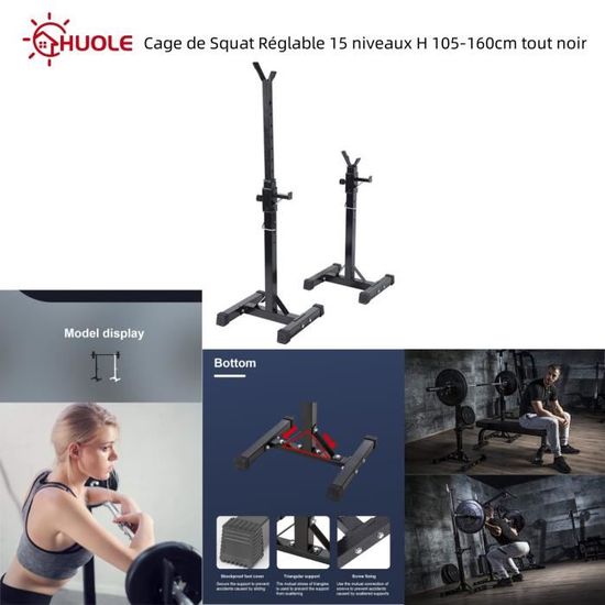 Lot De 2 Protège-Cous Pour Barre D'Haltérophilie - Coussinets Ergonomiques Pour Squats Et Exercices - Confort Et Anti-dérapant - Noir