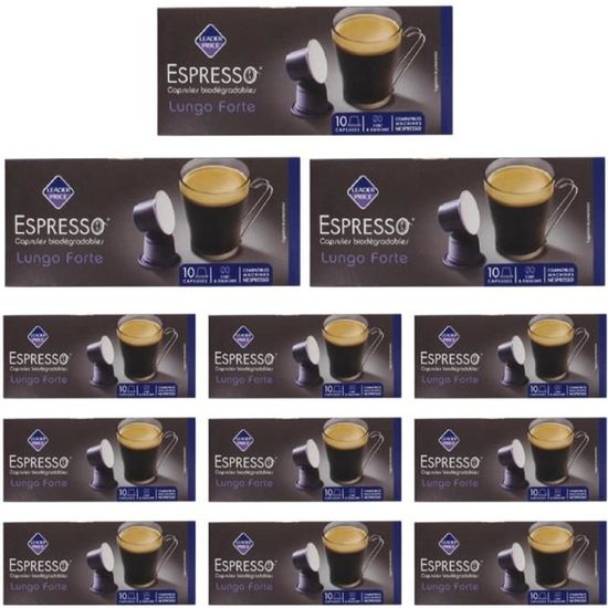 [Lot de 12]Café espresso lungo forte - 50g par paquet DLC 04/06/2022