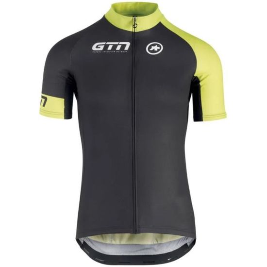 Maillot Cyclisme Homme Assos Vintage - Jaune/noir, Taille M, Manches Courtes
