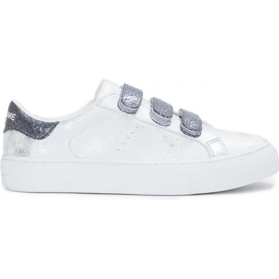 Baskets NO NAME Arcade straps Femme Scratch Gris Gris