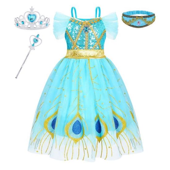 Robe Encanto Isabella - Mirabelle Déguisement de princesse pour Fille avec  Sac - Bleu Bleu - Cdiscount Prêt-à-Porter