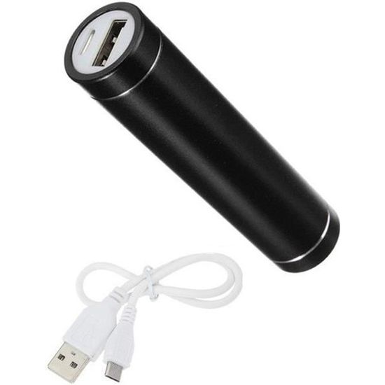 Batterie Chargeur Externe pour SAMSUNG Galaxy S7 Edge Universel Power Bank 2600mAh avec Cable USB/Mirco USB Secours (NOIR)