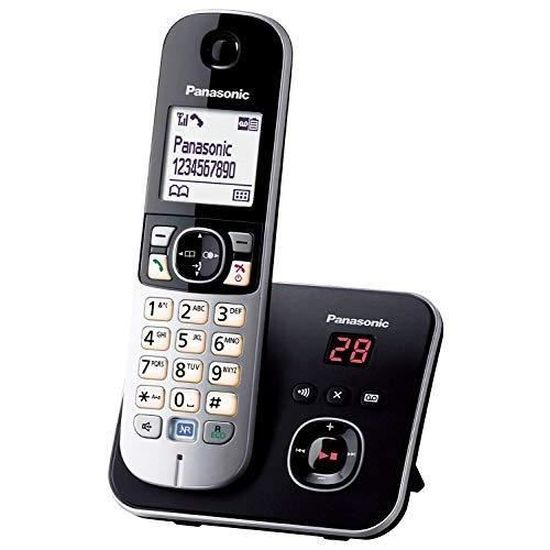 Téléphone Sans Fil Panasonic KX-TG6821 - Répondeur, écran, 120 Contacts, 6 Combinés Supplémentaires - Version Allemande - 5