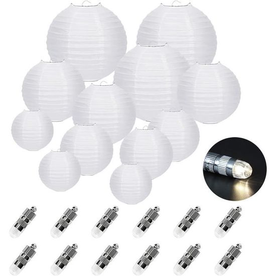 Lot de 12 lanternes en papier de 30,5 cm en forme de citrouille d'Halloween à suspendre pour décoration d'intérieur et d'extérieur, fête, multi-styles