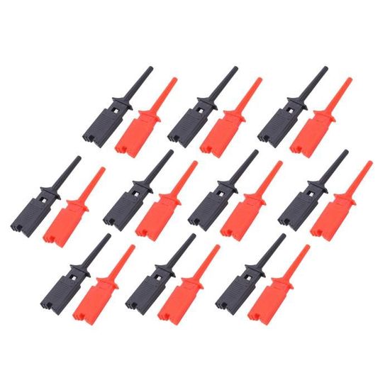 EVTSCAN 10 Pièces Pince De Test IC SMD Crochet De Test Fin Double Crochets Kit D'outils Pour L'entretien