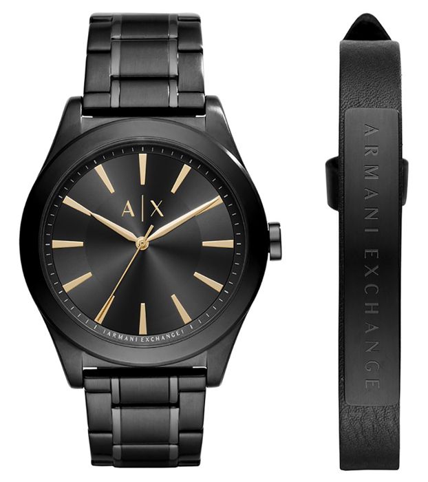 Armani Exchange 3 ZEIGER AX7102 Montre-Bracelet pour hommes Set avec bracelet