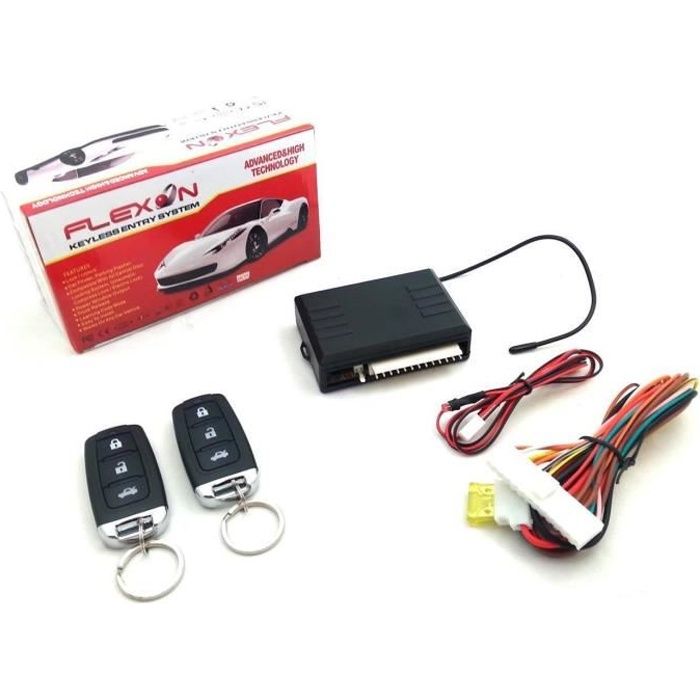 KIT COMPLET TÉLÉCOMMANDE VERROUILLAGE CENTRAL UNIVERSEL POUR AUTOS VOITURES
