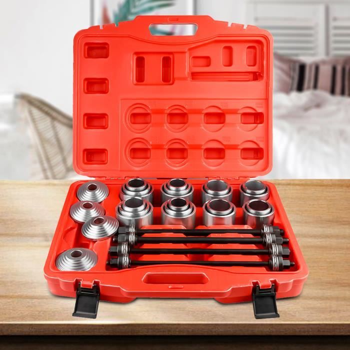 Rui DA® 36pcs Outils d'insertion de retrait de roulement de brousse universel de voiture mis le kit de douille de traction de presse