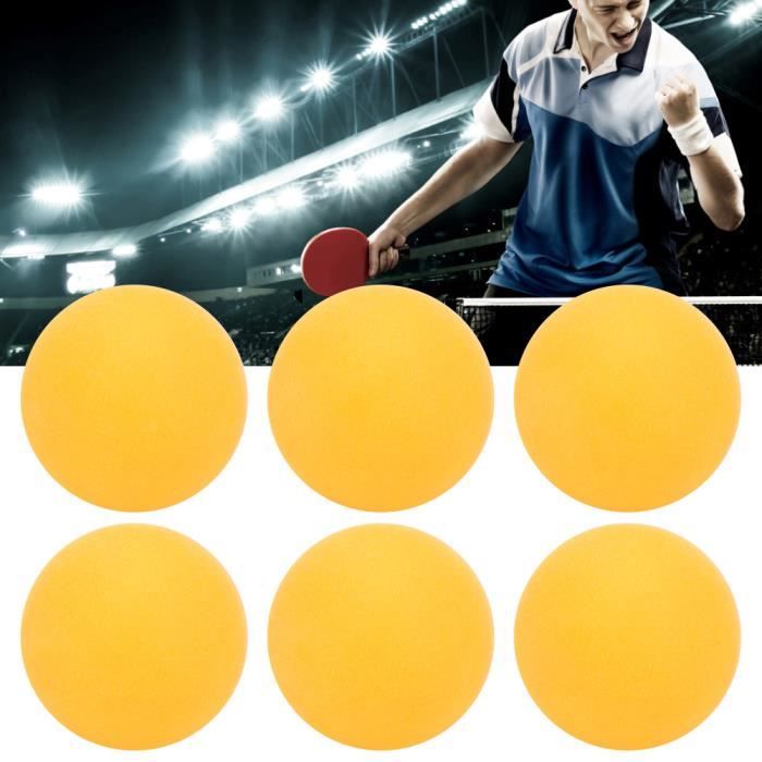 6Pcs-Jeu REGAIL Balles de Tennis de Table en Plastique ABS 3 Étoiles pour Sports Entraînement de Ping-Pong(jaune )-REN