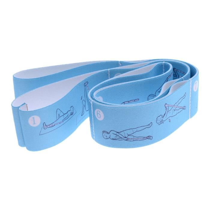1 pièces bande d'étirement pliable multifonctionnel ceinture de Yoga pratique étendre la sangle pour remise en forme