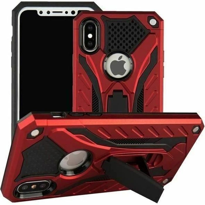 Coque Pour iPhone XR Bumper Renforcé Antichoc Rigide Rouge