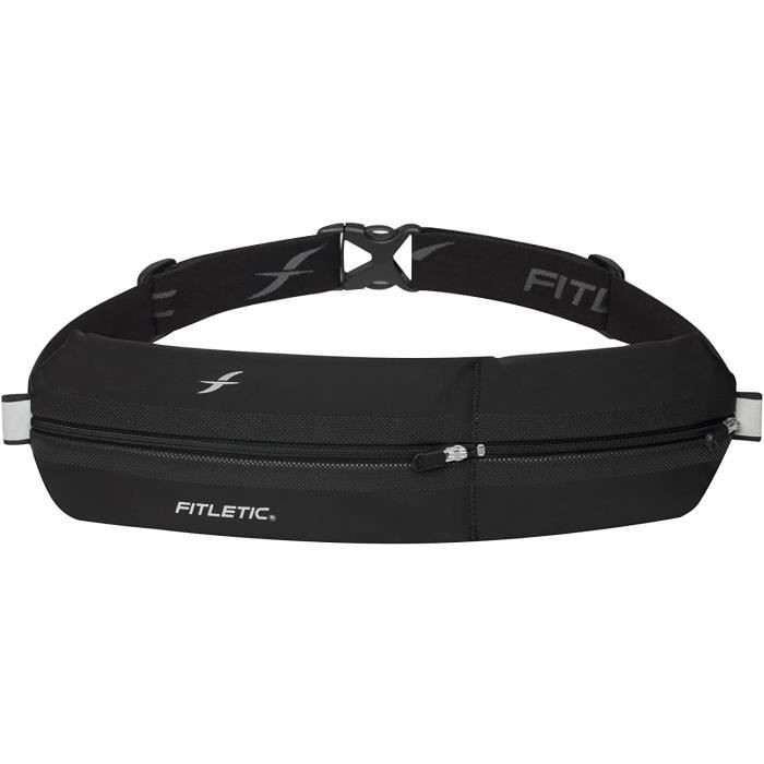 SAC DE SPORT Fitletic Ceinture Bolt 2 Poches Imperméables-Noir Sacs Banane Running Adulte Unisexe, Taille Unique33