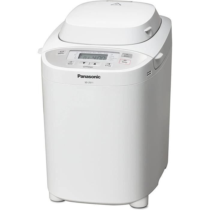 Machine à Pain SD-2511WXE - 33 Programmes Dont sans Gluten, Pâte à Pizza, Pain Complet, Brioche, Confiture, 3 tailles de Pain M, L,