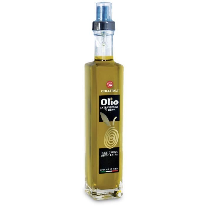 COLLITALI Bouteille spray CONTESSA huile olive extra vierge 100% Italie - rechargeable - 250 ml