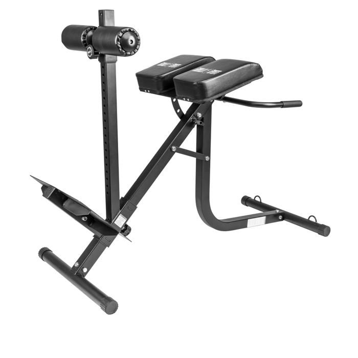 Gorilla Sports - Appareil d’Hyper extension à inclinaison réglable Noir