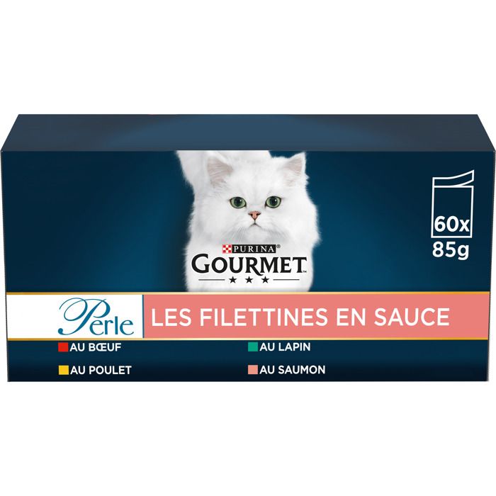 GOURMET PERLE Les Filettines en Sauce Multivariétés - 60x85g
