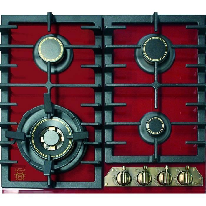 Kaiser Empire KCG 6335 RotEm Plaque de cuisson à gaz 60 cm / exclusif / Cuisinière / 4 brûleurs - 3,8 kW WOK