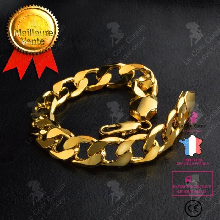 LCC® Bracelet garçon Personnalité à la mode et exquise 12MM une pièce bracelet large bracelet pour cadeau homme