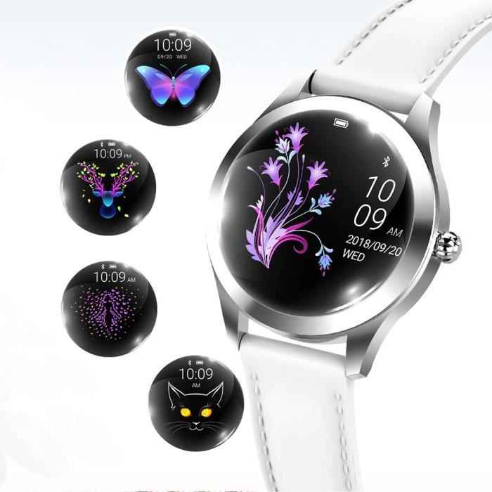 Femmes Montre Connectée, imperméable Bluetooth Smart Watch pour système Android et iOS, Soutien Appel Rappel et Rappel de Message