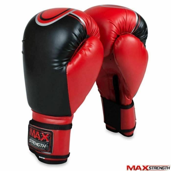 Max Strength Rex Leather Punch Gants de boxe Kick Fight Formation d'arts martiaux Mitaines Muay Thai