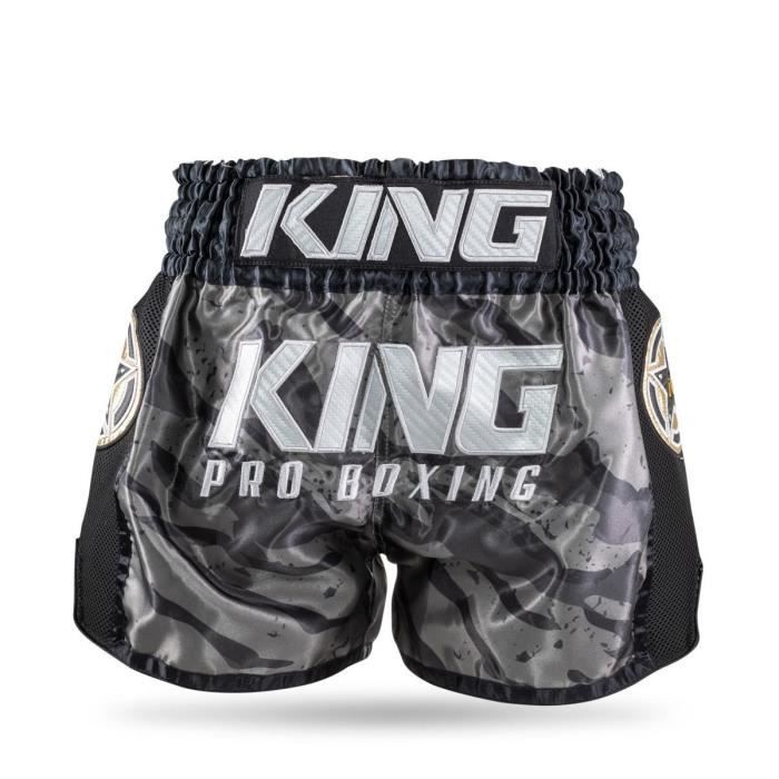 Short de boxe Thai King Pro Boxing Pro Star 2 - noir/gris - 