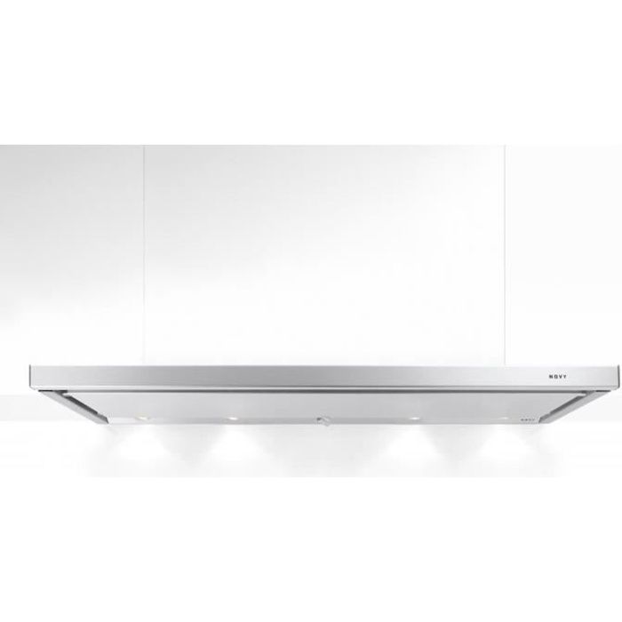 NOVY 691 hotte téléscopique avec amortisseur de bruit 90 cm inox commande mécanique 60 dB C