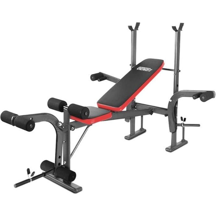 OneTwoFit 8 en 1 Banc de musculation Presse Multi Gym Home barbell rack Banc de Fitness OT039